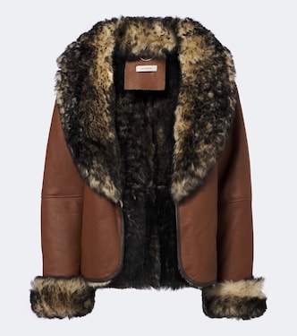 Veste en cuir et shearling | Jacques Wei
