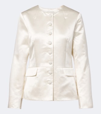 Verity cotton and silk satin jacket | Posse