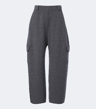 Azaria cashmere barrel-leg pants | Lisa Yang