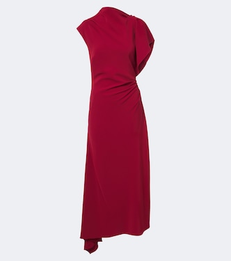 Brett asymmetric crêpe maxi dress | Veronica Beard