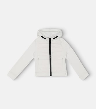 Hooded down and cotton cardigan | Moncler Enfant