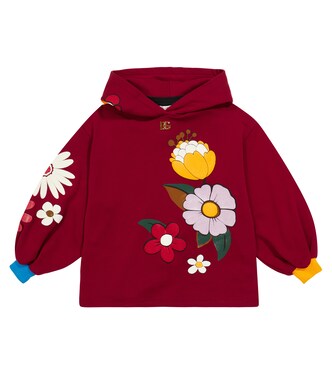 Pull en coton à fleurs | Dolce&Gabbana Kids