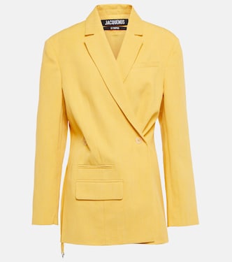 La Veste Tibau linen-blend blazer | Jacquemus