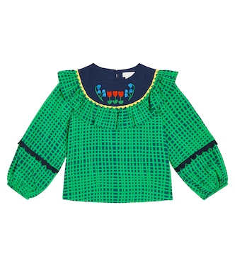 Striped embroidered top | Stella McCartney Kids