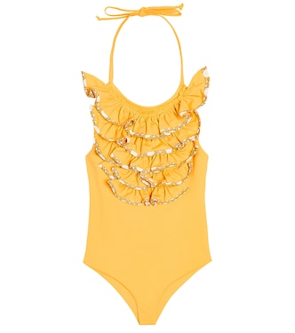 Aman ruffle-trimmed swimsuit | Marysia Bumby