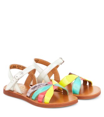 Plagette Oto leather sandals | Pom d'Api