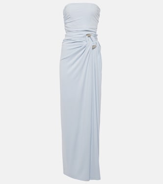 Emma draped jersey bustier gown | Simkhai