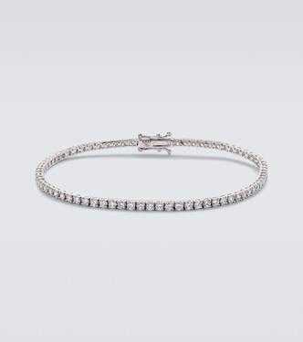 Pulsera tennis de oro blanco de 18 ct con diamantes | Shay Jewelry