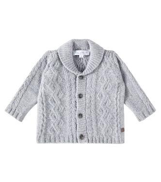 Cable-knit wool cardigan | Tartine et Chocolat