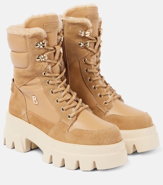 Sapporo 2 shearling-lined leather combat boots | Bogner