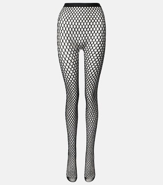 x RHW Web wool-blend tights | Wardrobe.NYC