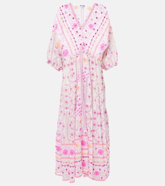 Robe longue imprimée en coton  | Juliet Dunn