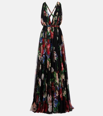 Robe aus Seidenchiffon | Dolce&Gabbana