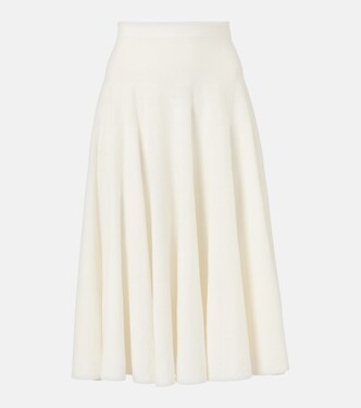 Falda Jaliah en mezcla de lino y algodón | The Row