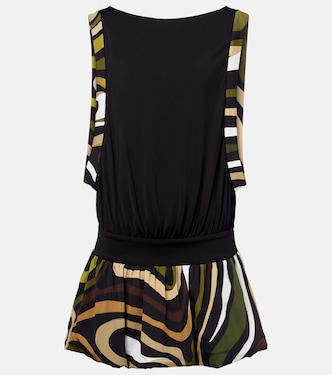 Marmo gathered jersey minidress | Pucci