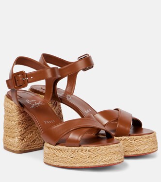 Calakala 85 leather espadrille sandals | Christian Louboutin