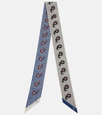 Foulard Escape in twill di seta con stampa | Valentino