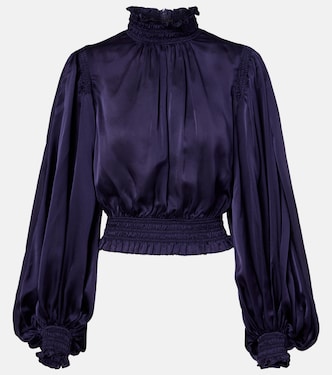 Dream shirred silk blouse | Zimmermann