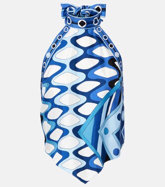 Vivara cropped silk top  | Pucci