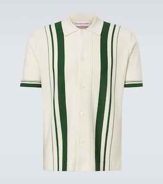 Tiernan striped cotton bowling shirt | Orlebar Brown