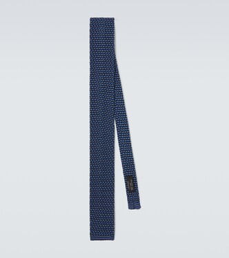 Knitted silk tie | Rubinacci