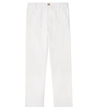 Bestickte Hose aus Baumwoll-Twill | Tartine et Chocolat