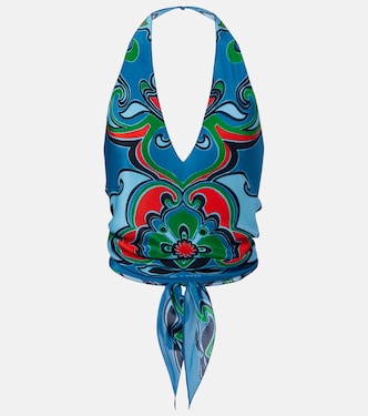 Printed silk top | Etro