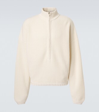 Wool, linen, and cotton half-zip sweater | Fear of God