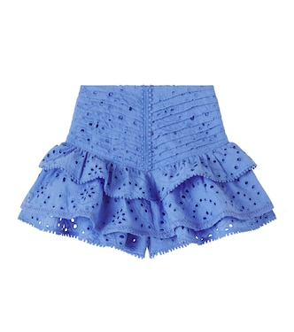 Alizee broderie anglaise cotton skirt | Poupette St Barth Kids