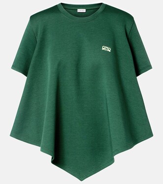 Asymmetric cotton-blend top | Loewe