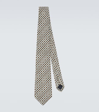 Cravatta in seta pied-de-poule | Dunhill