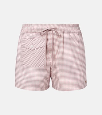 Gingham cotton shorts  | Valentino