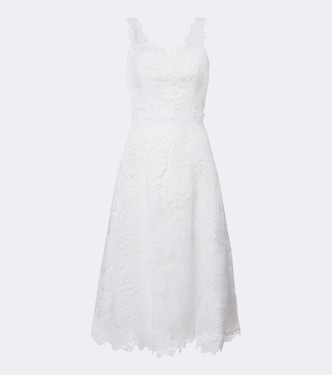 Floral guipure lace midi dress | Carolina Herrera