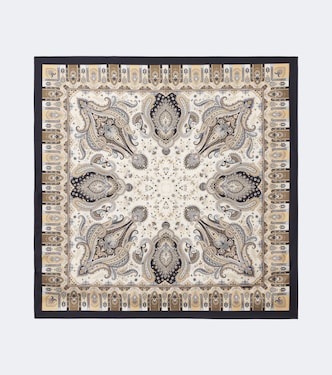 Printed silk twill scarf | Etro
