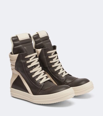 Sneakers Geobasket aus Veloursleder | Rick Owens