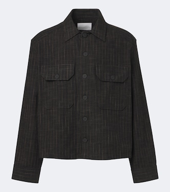 Giacca Kelver in misto cotone e lana a righe | Studio Nicholson