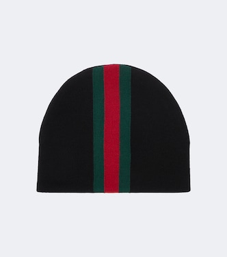 Web Stripe wool beanie | Gucci