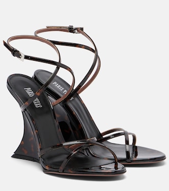 Wedge-Sandalen Nina aus Lackleder | Paris Texas