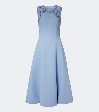 Aylin embellished crêpe midi dress | Rebecca Vallance