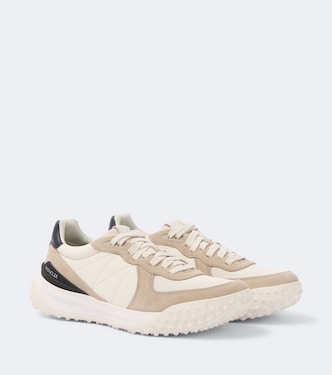 Corso suede-trimmed quilted sneakers | Moncler