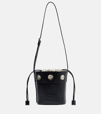 Leather bucket bag | Miu Miu