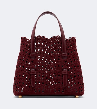 Mina 20 Small calf hair top-handle bag | Alaïa