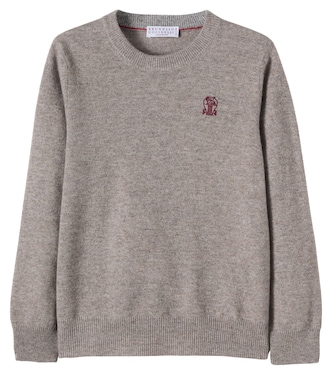 Pull en cachemire à logo | Brunello Cucinelli Kids
