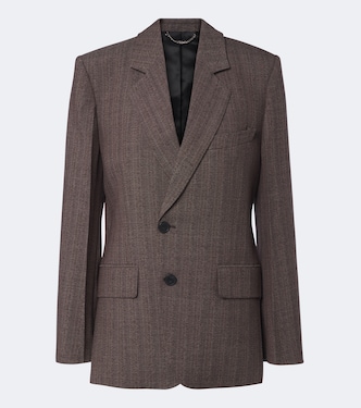 Striped single-breasted blazer | Victoria Beckham