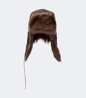 Shearling aviator hat | Lemaire