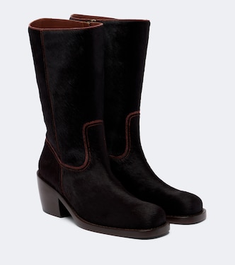 Calf hair mid-calf boots | Dries Van Noten