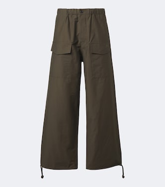 Cotton-blend wide-leg pants | JW Anderson