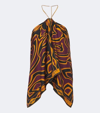 Top Labirinto in twill di seta | Pucci