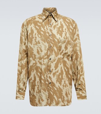 Abstract camouflage print shirt | Tom Ford