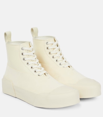 Leather high-top sneakers | Jil Sander
